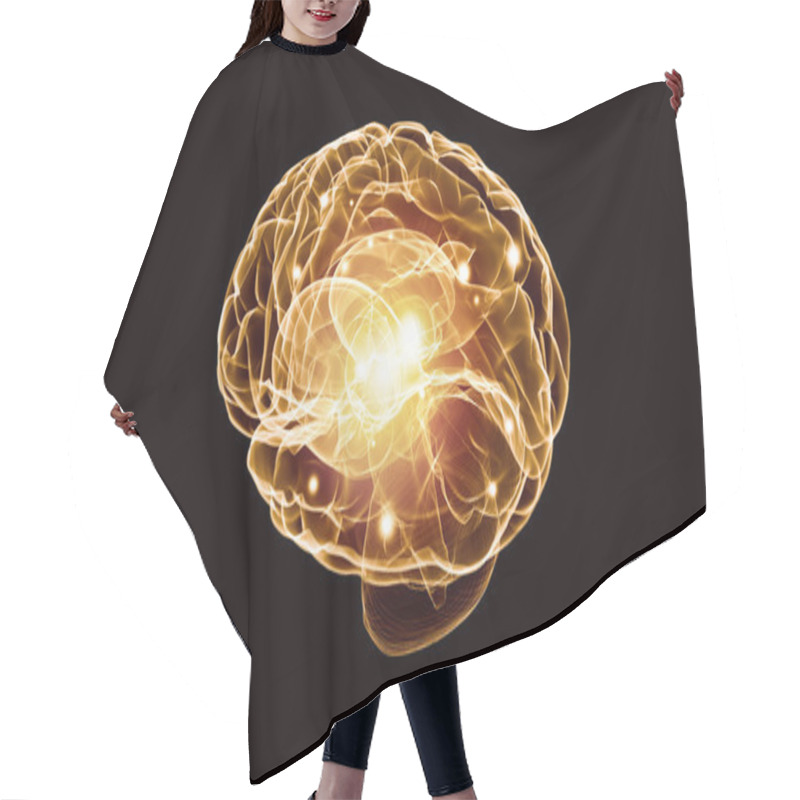 Personality  Human Brain Hair Cutting Cape