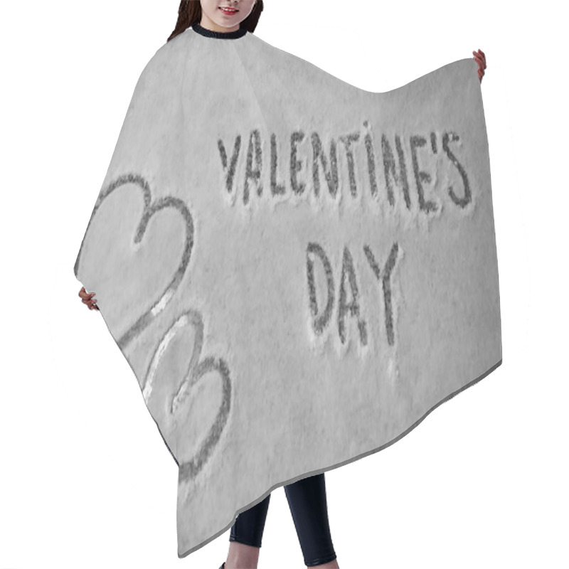 Personality   Valentine's Day And Two Hearts Hair Cutting Cape