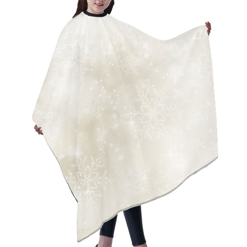 Personality  Soft And Blurry Sepia Tone Winter, Christmas Pattern Hair Cutting Cape