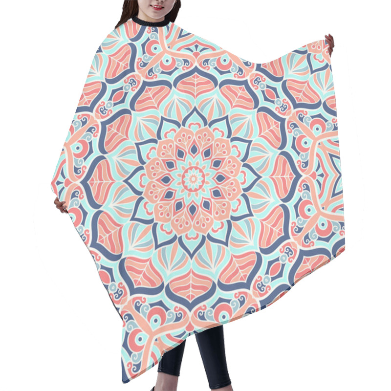 Personality  Ethnic Floral Seamless Pattern Hair Cutting Cape