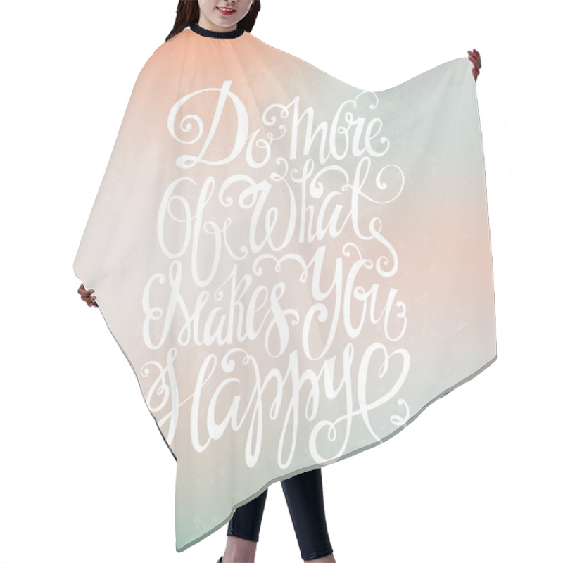 Personality  Hand Drawn Typography Lettering Hair Cutting Cape