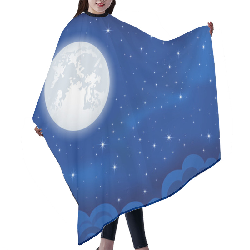 Personality  Moonlight Hair Cutting Cape