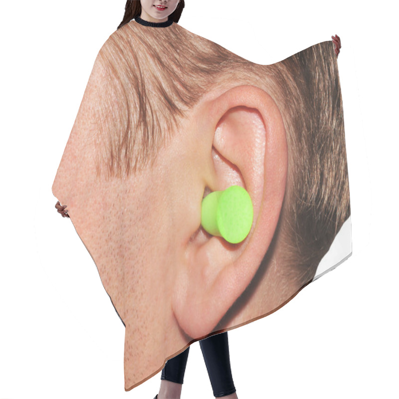 Personality  Ear Plug Hair Cutting Cape