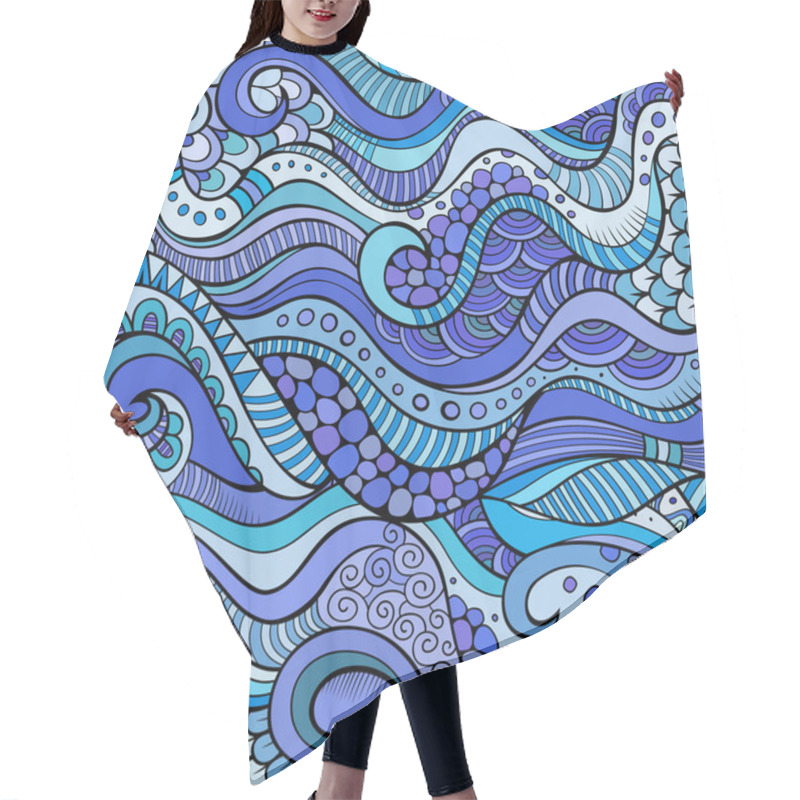 Personality  Decorative Marine Sealife Ethnic Background Hair Cutting Cape