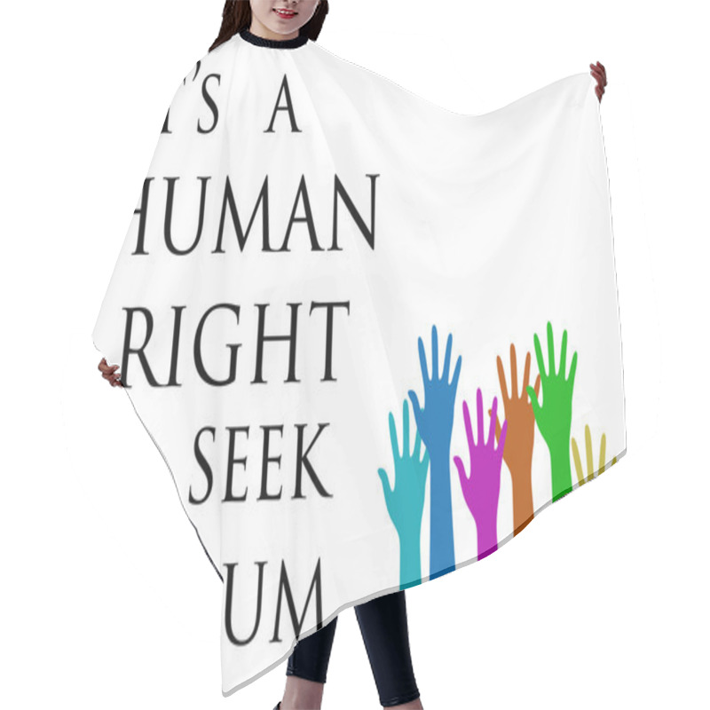 Personality  Europe Refugee Crisis Banner Hair Cutting Cape