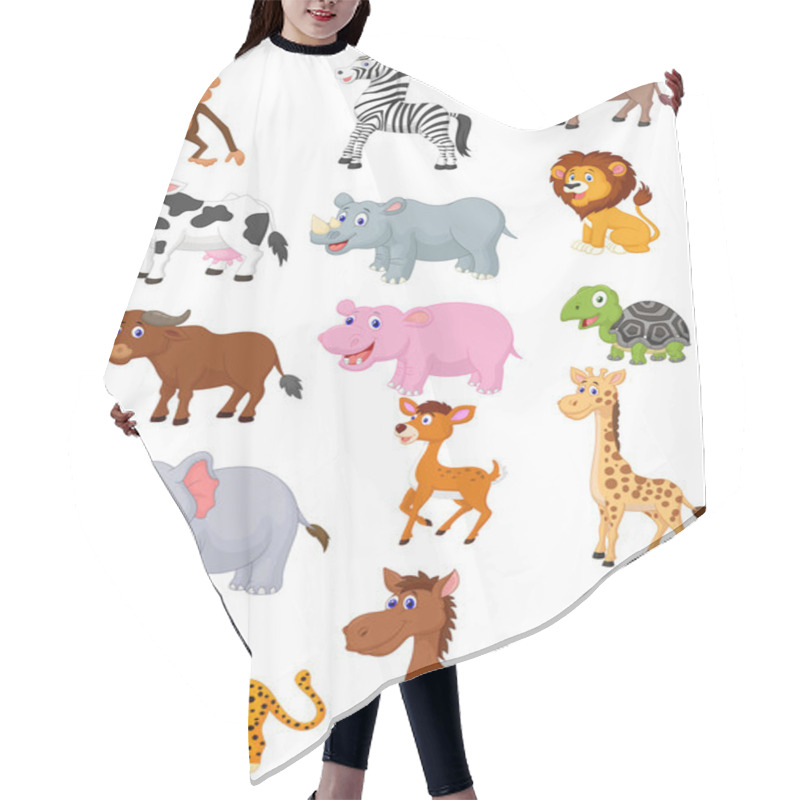 Personality  Wild Animal Cartoon Collection Hair Cutting Cape