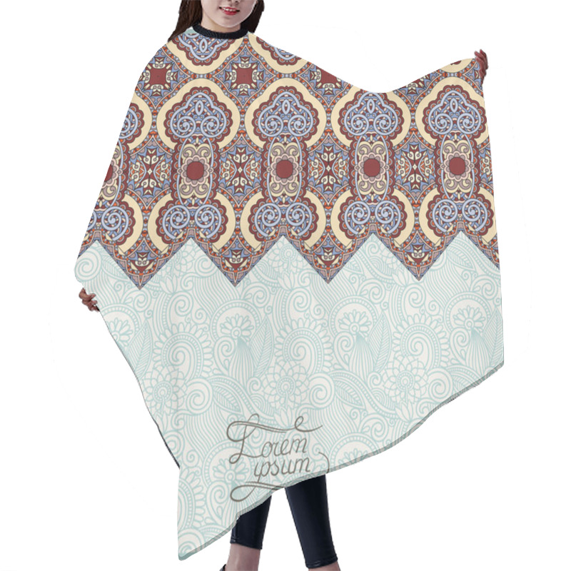 Personality  Moroccan Template With Place For Your Text Hair Cutting Cape