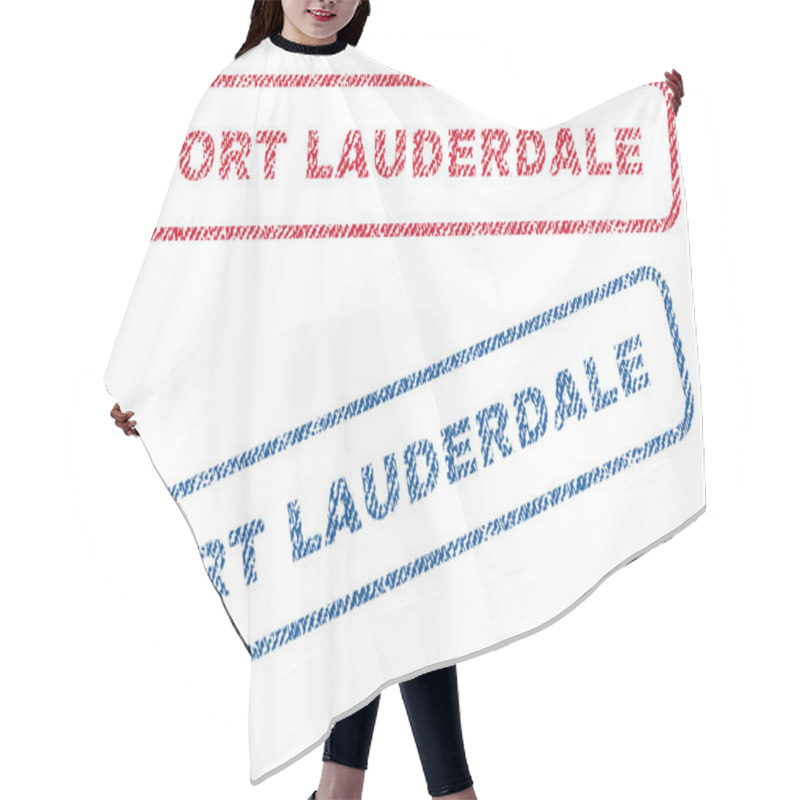 Personality  Fort Lauderdale Textile Stamps Hair Cutting Cape