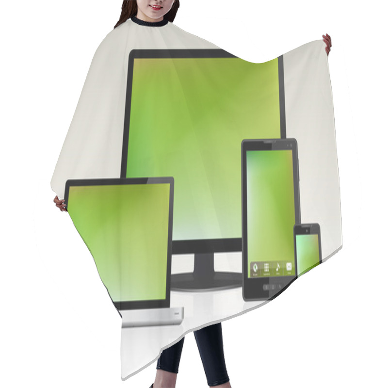 Personality  Device Set Hair Cutting Cape