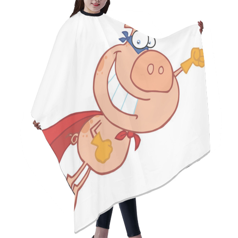 Personality  Super Pig In A Red Cape, Flying To The Rescue Hair Cutting Cape