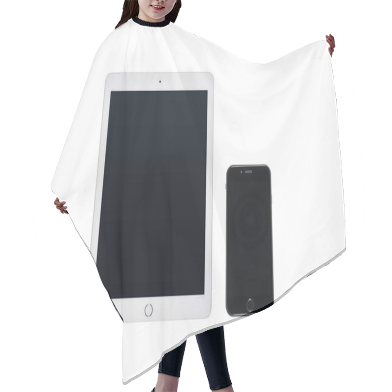 Personality  Smartphone And Digital Tablet  Hair Cutting Cape