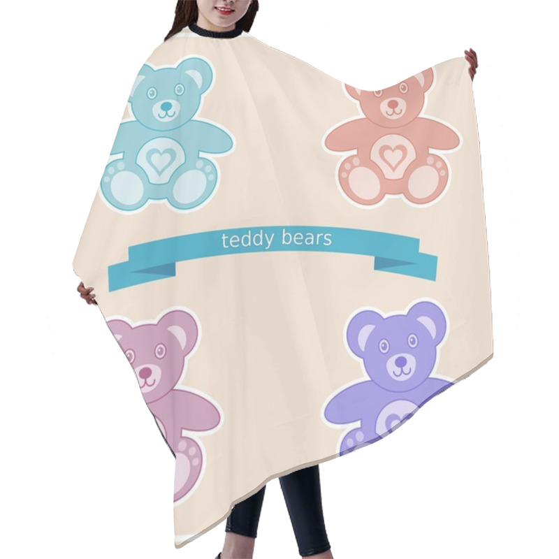 Personality  Teddy Bears Hair Cutting Cape