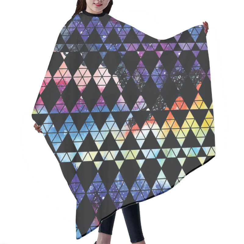 Personality  Galaxy Seamless Pattern. Hair Cutting Cape