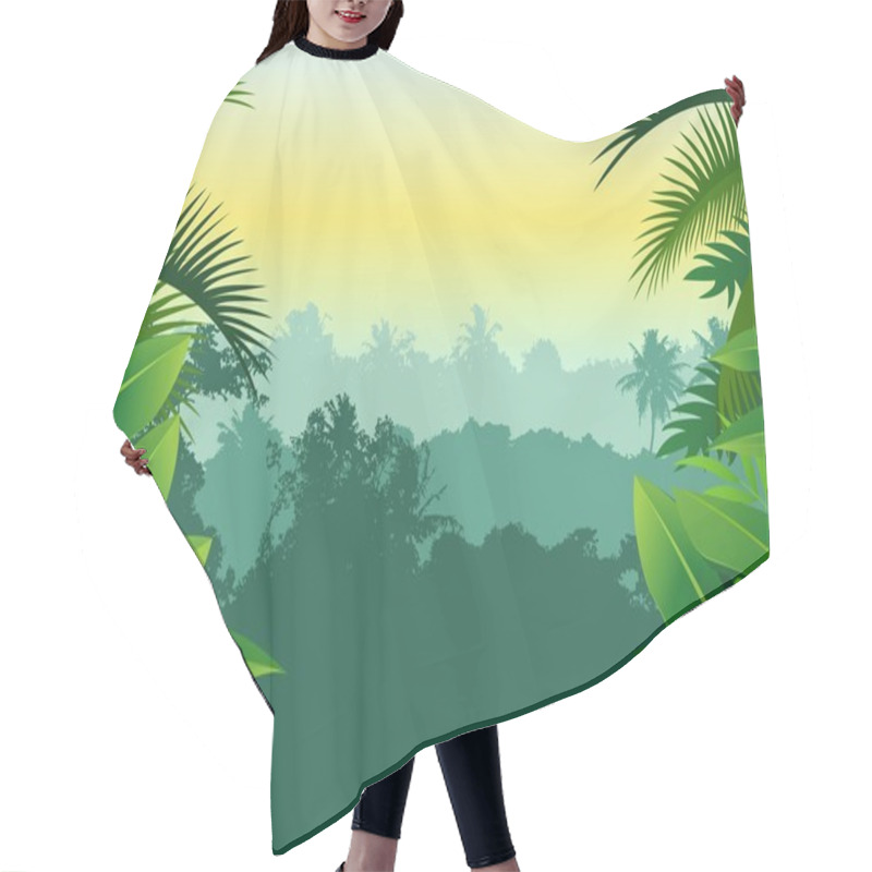 Personality  Tropical Forest Hair Cutting Cape