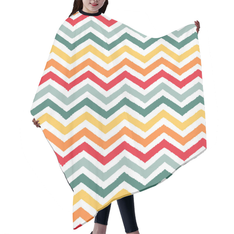 Personality  Geometric Chevron Seamless Pattern Hair Cutting Cape