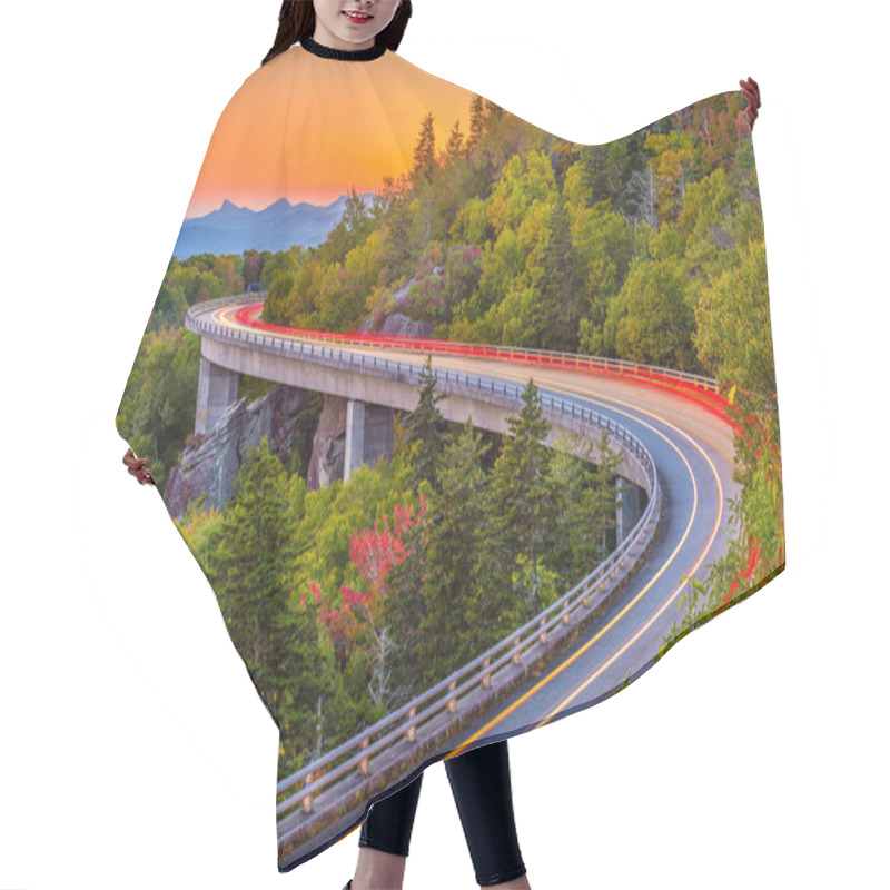 Personality  Grandfather Mountain, North Carolina, USA At Linn Cove Viaduct. Hair Cutting Cape