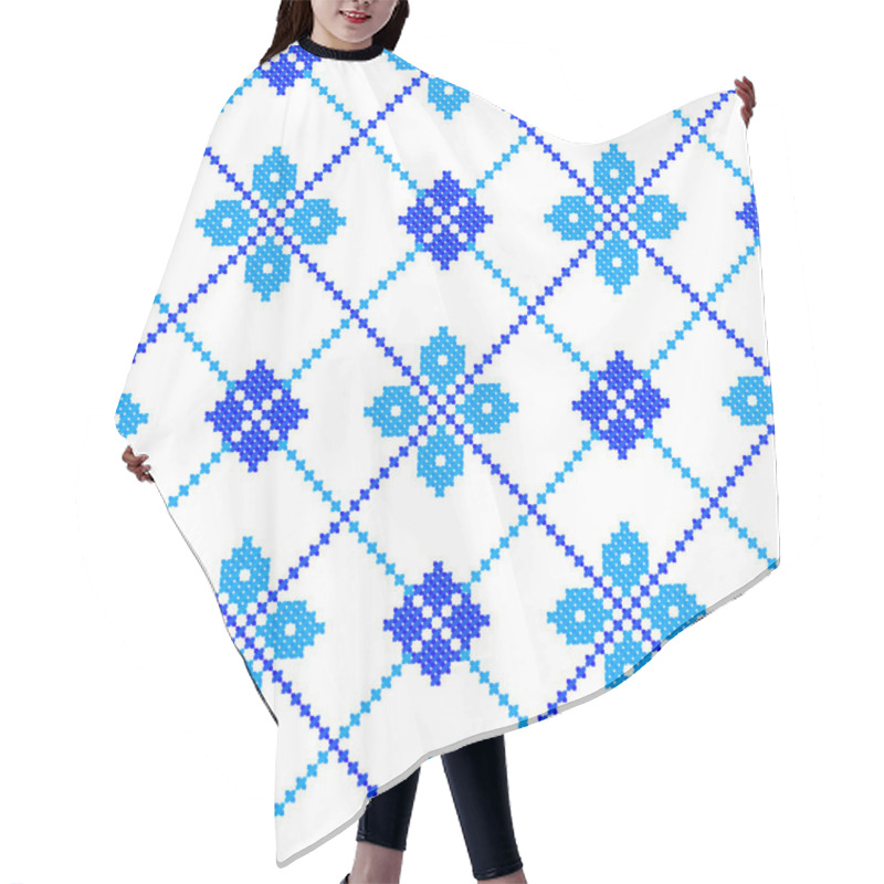 Personality  Seamless Winter Pattern Hair Cutting Cape