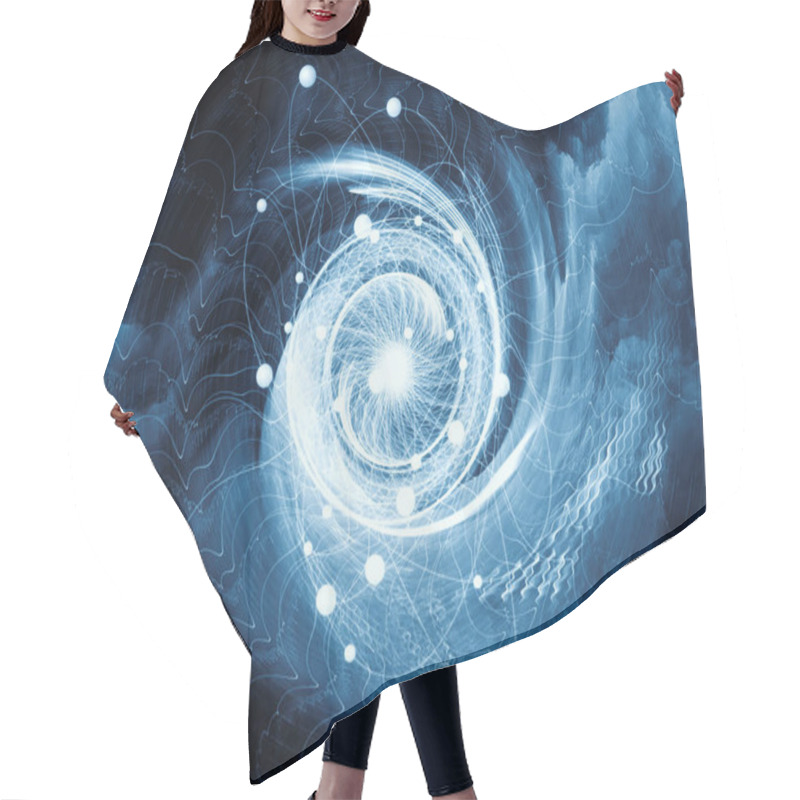 Personality  Atom Abstraction Background Hair Cutting Cape