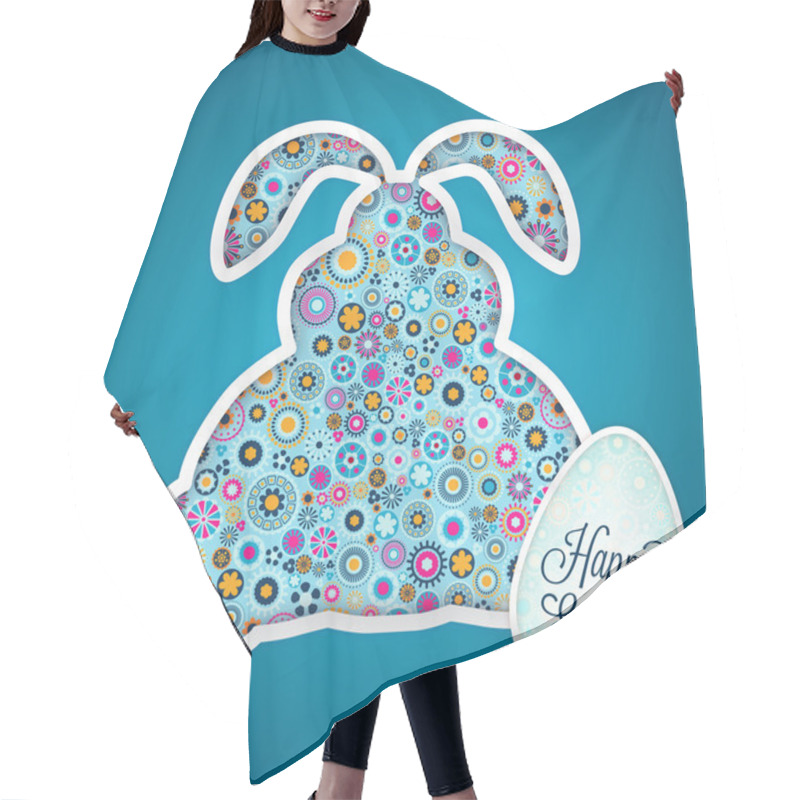 Personality  Happy Easter Card Hair Cutting Cape