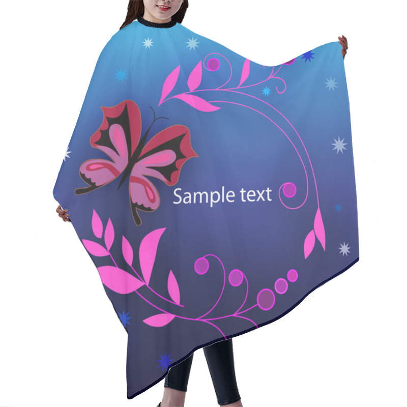 Personality  Night Butterfly Hair Cutting Cape