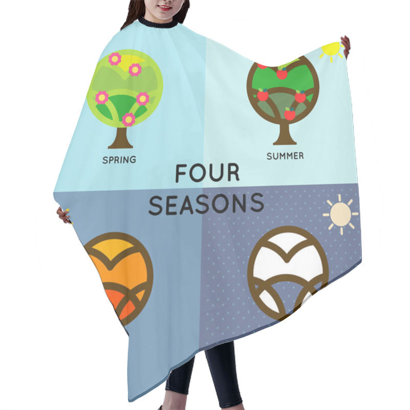 Personality  SEASON CHANGE Hair Cutting Cape