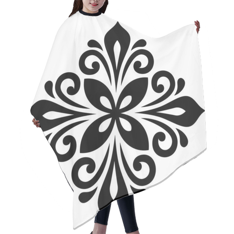 Personality  Oriental Abstract Pattern Hair Cutting Cape