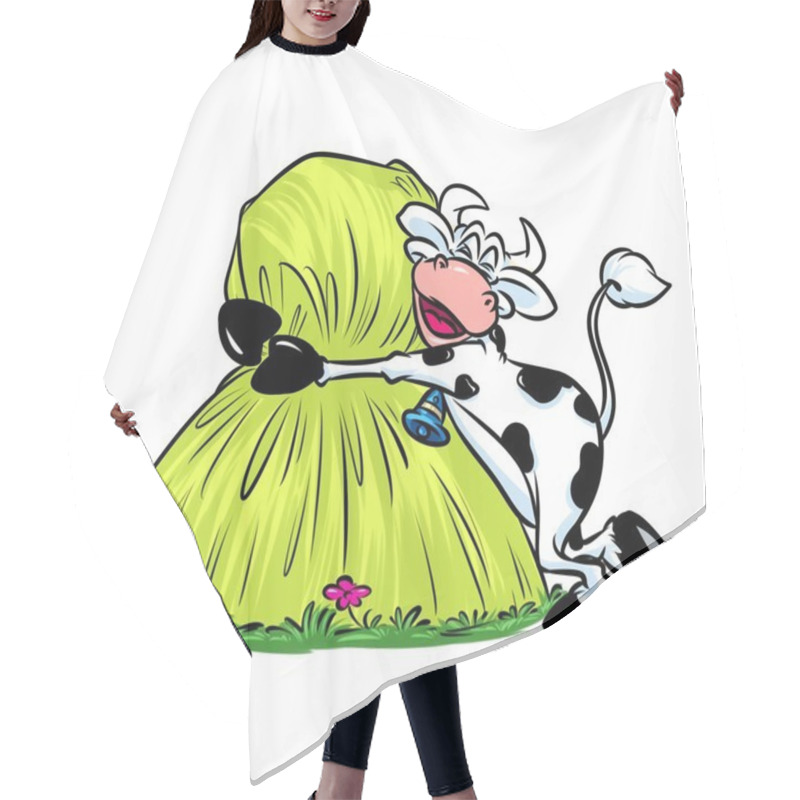 Personality   Cow Haystack Tasty  Cartoon Hair Cutting Cape