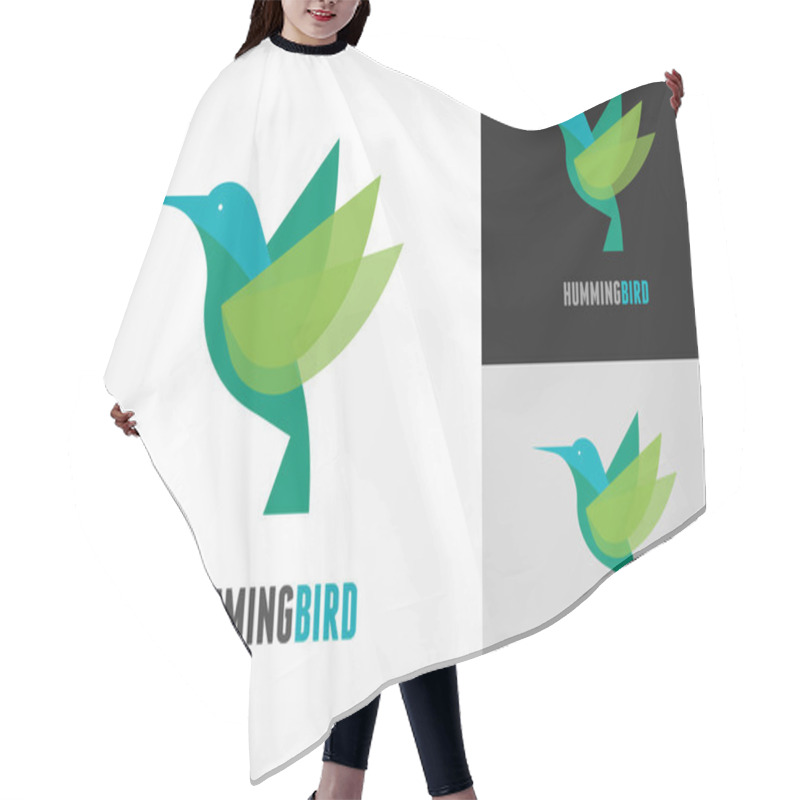 Personality  Tropical Bird - Humming Vector Icon Hair Cutting Cape