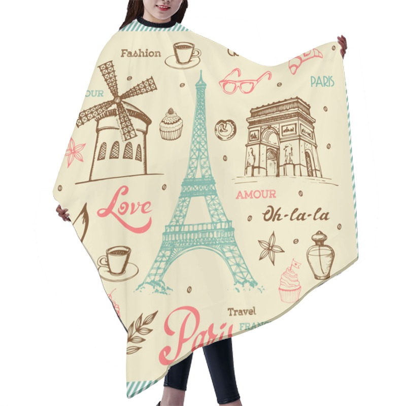 Personality  Paris - A City Of Love And Romanticism Hair Cutting Cape