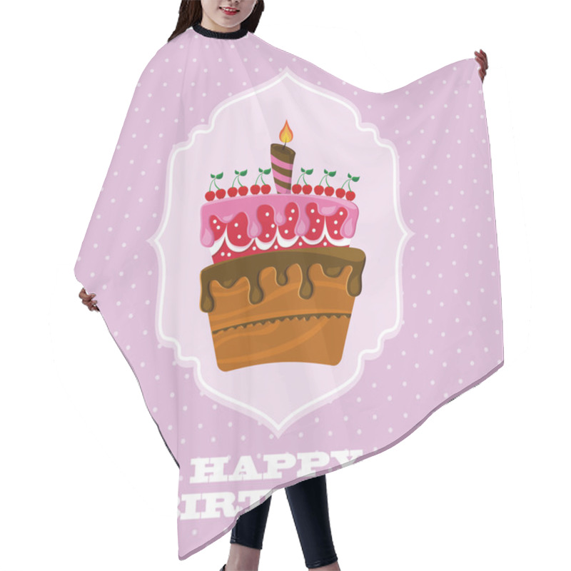 Personality  Happy Birthday Hair Cutting Cape