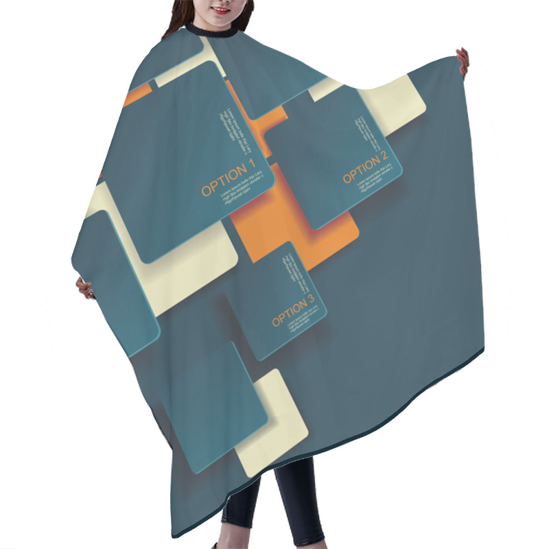 Personality  Modern Design Template Hair Cutting Cape