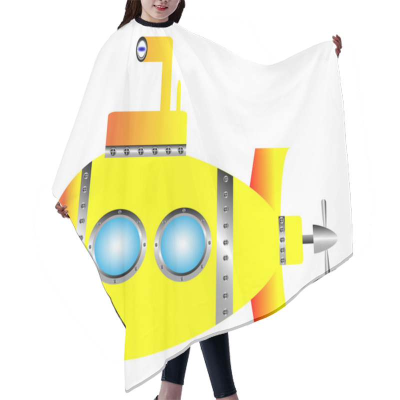 Personality  Yellow Submarine Hair Cutting Cape