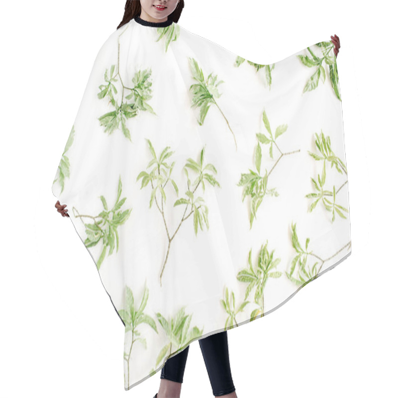 Personality  Green Branches Pattern Hair Cutting Cape