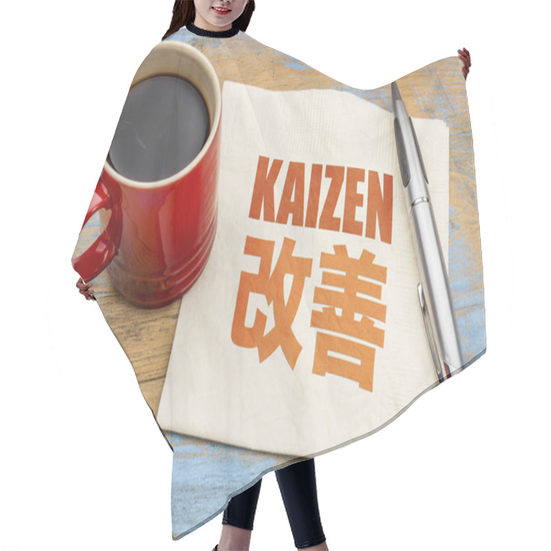 Personality  Kaizen -  Continuous Improvement Concept Hair Cutting Cape