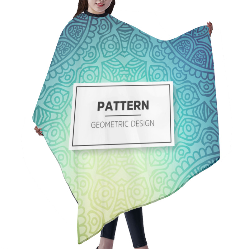 Personality  Indian Floral Luxury Ornament Pattern. Hair Cutting Cape