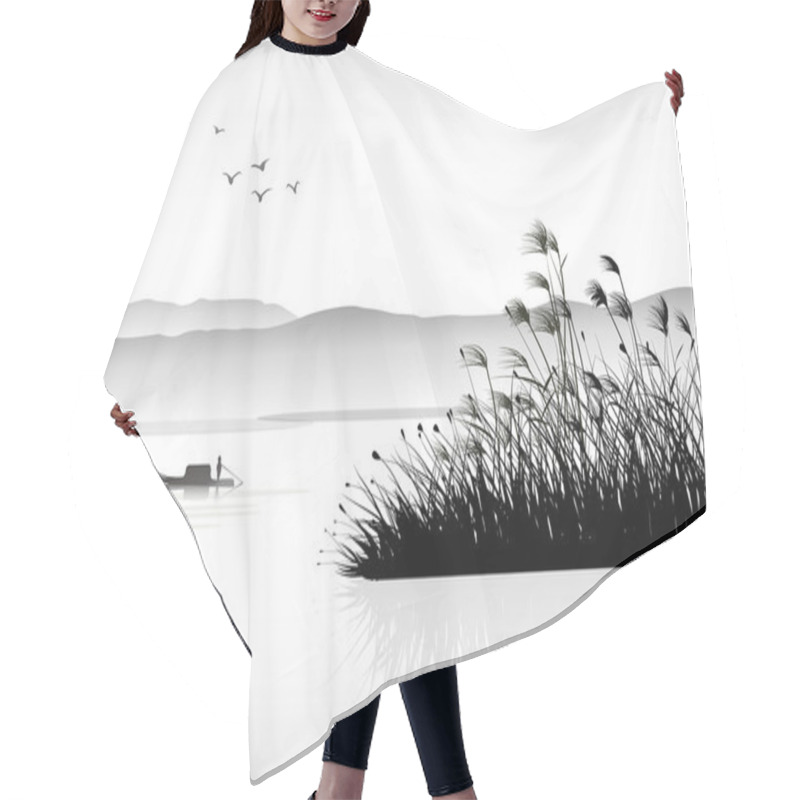 Personality  Reed Painting Hair Cutting Cape