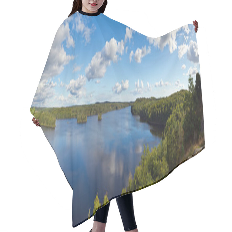 Personality  Swedish Lake In The Summer Time Hair Cutting Cape