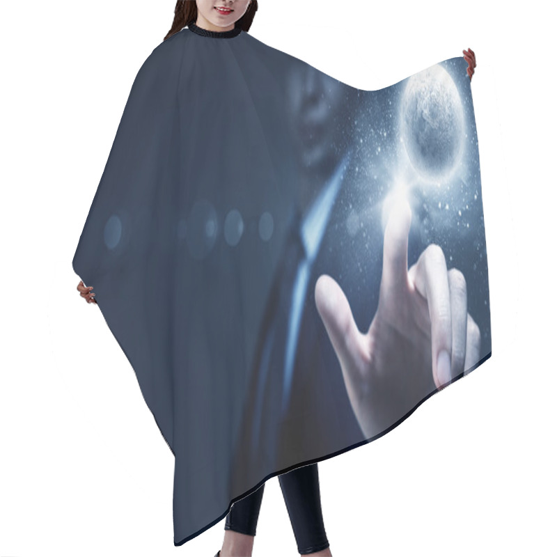 Personality  Moon Planet Hair Cutting Cape