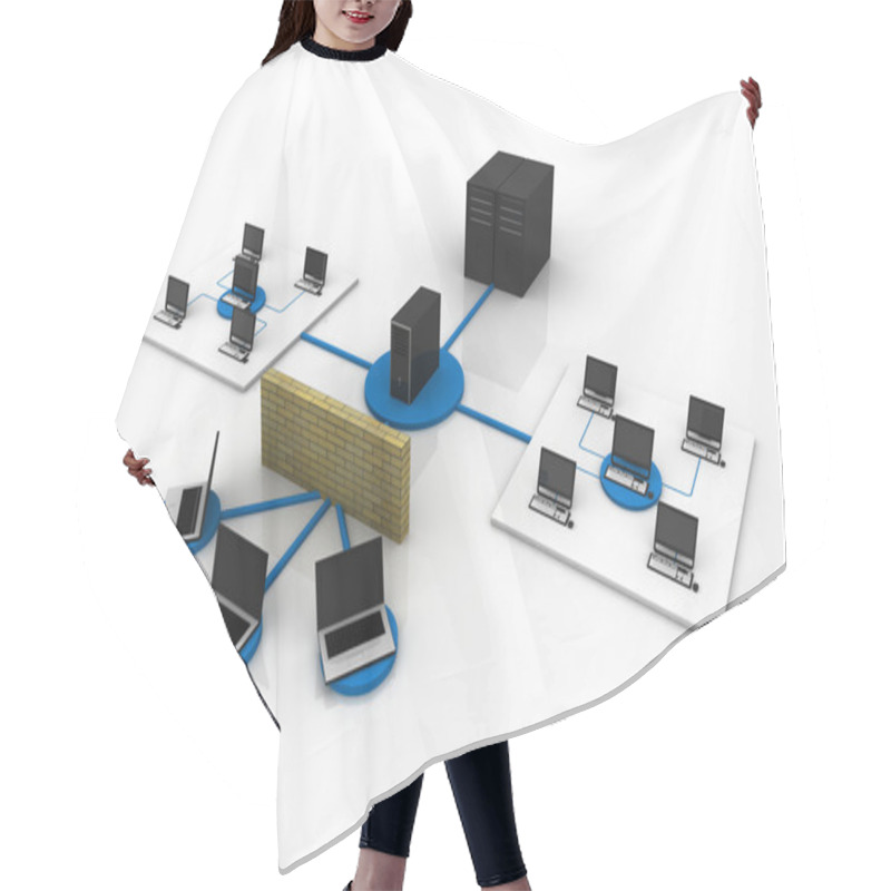 Personality  Internet Concept Hair Cutting Cape