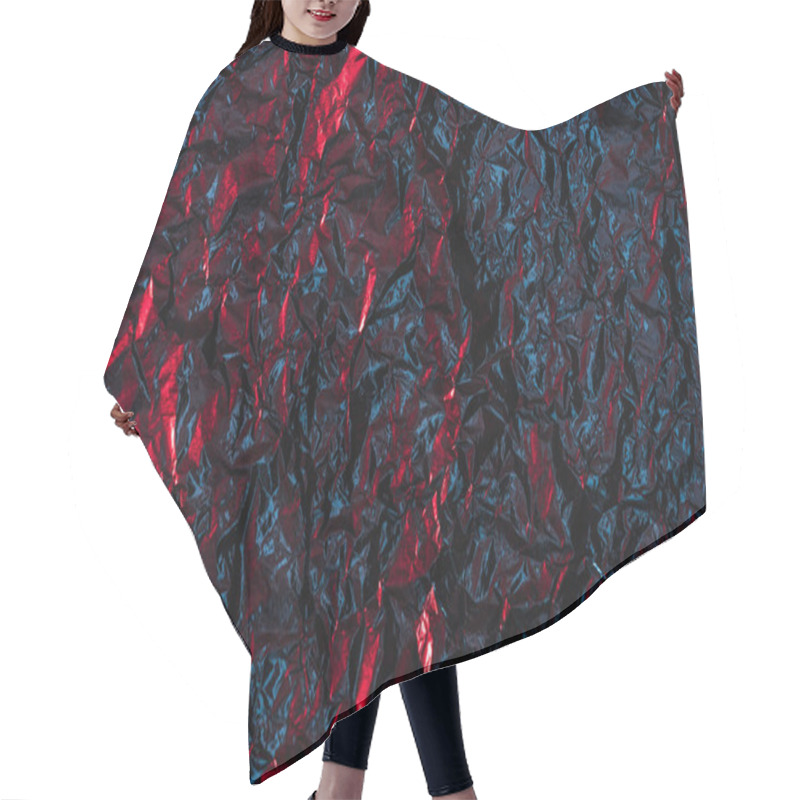 Personality  Shiny Abstract Crumpled Dark Foil Background  Hair Cutting Cape