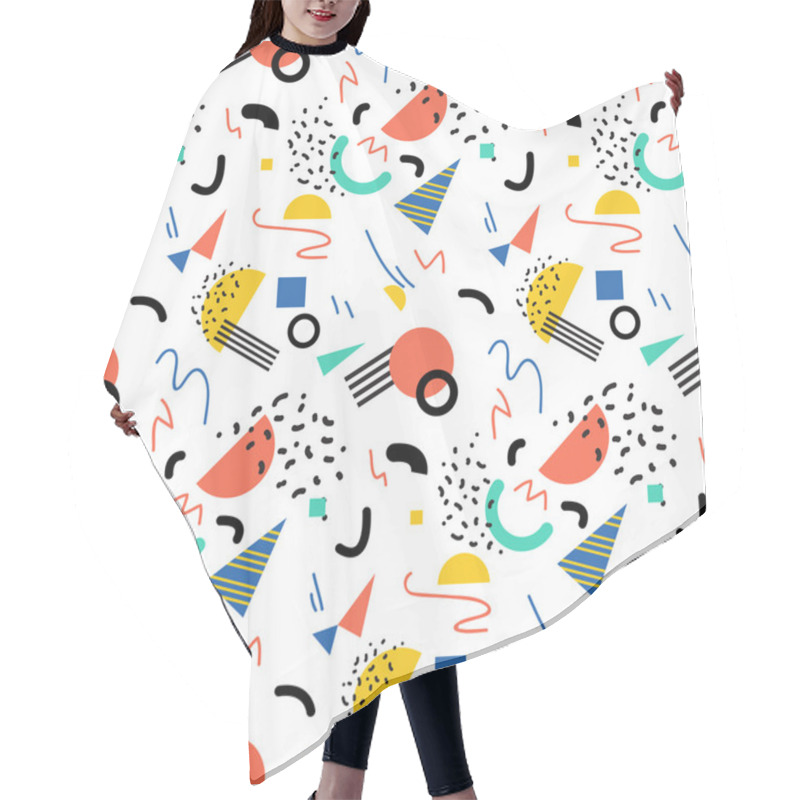 Personality  Seamless Geometric Pattern Hair Cutting Cape