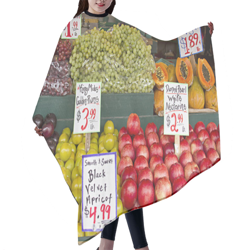 Personality  Fresh Fruits Stand Hair Cutting Cape