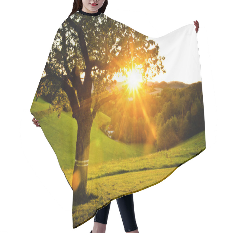 Personality  Sunset In The Country Hair Cutting Cape