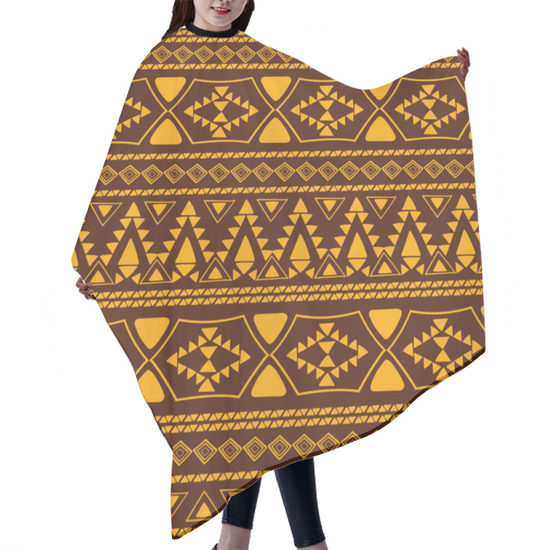 Personality  African Pattern Vector Seamless Hair Cutting Cape