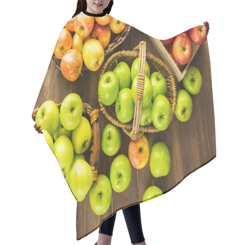 Personality  Variety Of Organic Apples Hair Cutting Cape