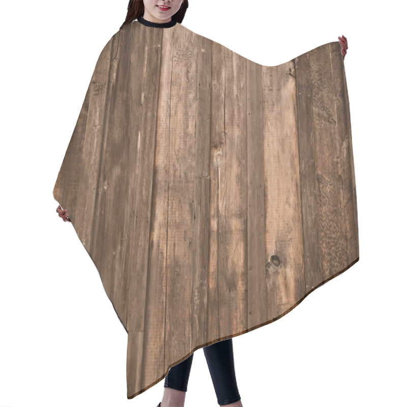 Personality  Rustic Dark Wood Background Hair Cutting Cape