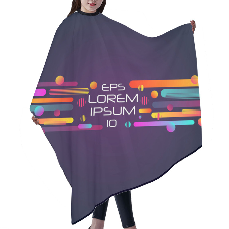 Personality  Abstract Retro Background Hair Cutting Cape