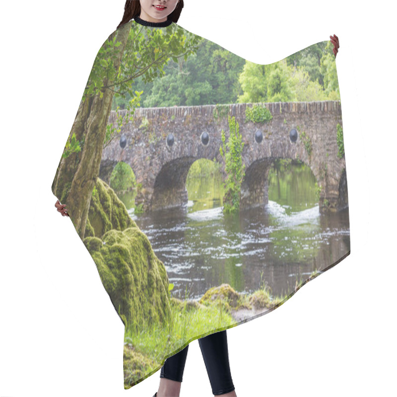 Personality  Old Historical Brick Bridge In Ireland  Hair Cutting Cape