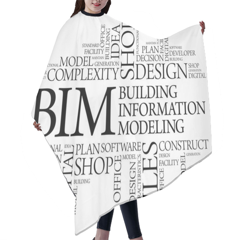 Personality  BIM - Building Information Modeling Word Cloud Hair Cutting Cape