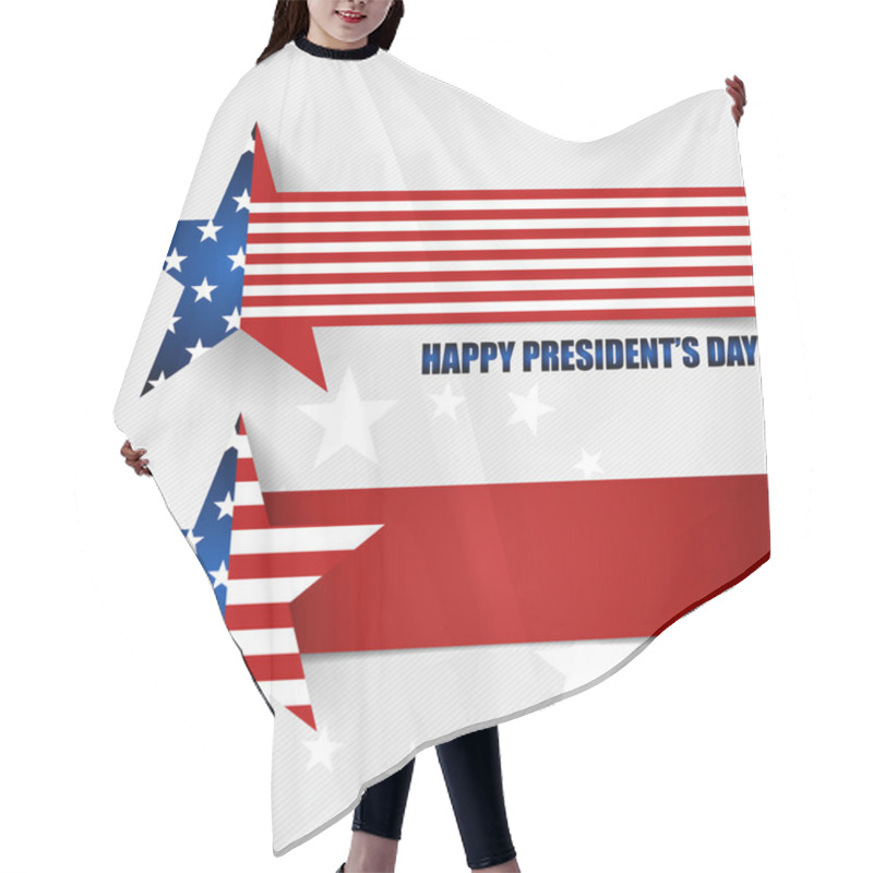 Personality  Happy Presidents Day. Presidents Day Banner Illustration Design  Hair Cutting Cape